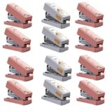 Crackles Cute Effective Mini Stapler for Boys, Girls, Children for Art & Craft Activities & Portable Convenient Stapler Students for School Projects (Random Color and Print) (Pack of 12)