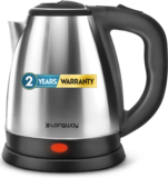 Longway Kestro 1500 W With Stainless Steel Body For Boiling Electric Kettle(2 L, Black)