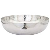 KESAR KUNJ Sandwich Bottom Heavy Guage Stainless Steel Kadhai Cookware, Tasla (Without Handle),2500 ml (Size 12)
