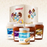Pureheart Nut Spread Combo | Creamy Cashew, Peanut Butter, Choco Hazelnut, Almond & Mixed Nut (200 gm, each) | Nutty Spreads for Breakfast | Back to School Offer – Get Lunchbox, Timetable card & Name Slips Free