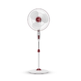 Havells 400Mm Gatik Pro Pedestal Fan | 120 Ribs Guard Safety, Smooth Oscillation, Heavy Base For Stability, Isi Marked | 2 Year Warranty, (Wine Red)