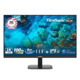Viewsonic (Usa Brand) – Va2708-2K-Mhd 27-Inch (68.58Cm) 2K Qhd Superclear®Ips Monitor, Hdr10, 100Hz, 1Ms, 16.7M Colors, Srgb 111%, Dual Speakers, Dual Hdmi 2.0, Dp, Eye Protech+, Slim Design