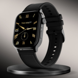 Fire-Boltt Rise Force 1.85 BT Calling, Nylon Fluoroelastomer Hybrid Strap Rotating Crown Smartwatch(Midnight Black Strap, Free Size)