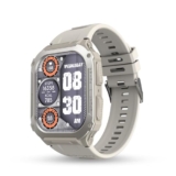 Pebble Bravo 1.99″ (5.05 cm) Infinite Display, Bright HD Display 600Nits BT Calling, One Time BT Connect, 520 mAh Battery, Health Suite, Multi Sports Mode, Rugged Built – Military Grey