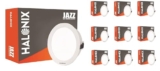 Halonix Jazz 15W White Recessed downlighter | Cutout- 4 inch | Bright Recessed Ceiling Light | Led Downlighter with Surge Protection | Pack 10