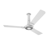 Nnex Glyde A40 1200 Mm | Bee 2 Star Rated Premium Ceiling Fan | 20% Higher Air Thrust* | Airfluence™ Al Blades | Adjustable Downrod | 2-Yr Warranty | Snow White