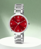 Timex Red-Dial Analog Watch  – For Women