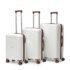 Safari Genius Alley Set of 3 (Cabin+ Medium + Large) Trolley Bags Hard Case Polypropylene, 4 Wheels, 360 Degree Wheeling Luggage, Travel Bag, Suitcase for Travel, Trolley Bags for Travel, Navy