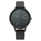 Titan Ladies Workwear Quartz Analog Precision Simplicity Gradient Black Dial Black Leather Strap Watch for Women – NT2648NL01