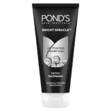 POND’S Bright Miracle Detox Facewash | 10X Power of Activated Charcoal| For Deep Cleaned Skin | Reveals Glow, Pollution Clear Face Wash, 200gm
