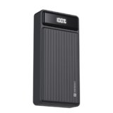 Portronics Luxcell B 20K Advanced 20000 mAh Power Bank with 22.5W Max Output, LED Battery Display, 22.5w Mach USB-A, 20w Type C PD Output, Type C Input, Wake Up Button, Black