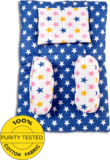 Miss & Chief by Flipkart Cotton Baby Bed Sized Bedding Set(Multicolor, 1 Mattress, 1 Pillow, 2 Bolsters)