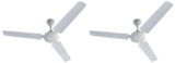 Bajaj Frore 1200 mm (48″) Star Rated Ceiling Fans for Home |BEE Star Rated Energy Efficient Ceiling Fan |Rust Free Coating for Long Life |High Air Delivery |2-Yr Warranty White (Pack of 2)