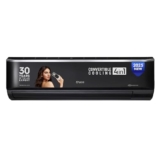 Cruise Limited Edition 1.5 Ton 3 Star Black Inverter Split AC (5200W, Copper, Heavy Duty, 4-in-1 Convertible Cooling, 4-Way Swing, PM 2.5 Filter, Anti-Rust Tech, CWCVBL-VP3F183BL, Piano Black)