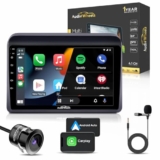 Audio Wheels Maruti Ertiga 2010+: 9-Inch 1280P IPS Android 2/32 Car Display with Gorilla Glass – Double Din Car Stereo, Android 13,+ AHD Camera & Dashboard Frame (Maruti Ertiga 2010+)