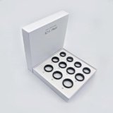 FYFIT Smart Ring | Built-in LED Display Health Tracker | HR, HRV, SPO₂, Sleep, Stress & Menstrual Tracking (Universal Sizing Kit, Sizing Kit 8-13)