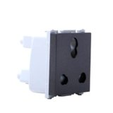 Wipro Northwest Nowa 6/16A 3 Pin – Power Socket, Silver Grey (pack of 5)