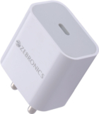 ZEBRONICS 20 W PD 3 A Wall Charger for Mobile(White)