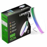 Ledure Nova 12W+12W False Ceiling Led Downlight| 2-In1 Round Junction Led Light| Cool White+ Green Pack Of 6