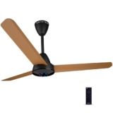 Colorbot Helix BLDC Ceiling Fans 1200mm | BEE 5 Star Rated | 370 RPM | Savings up to 65% | Remote Control (Boost, Timer, LED, Reverse Mode) | 4 Years Warranty (Urban Oak)