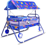Avani MetroBuzz Baby Foldable Cradle Stroller Pram Stroller(Multi, Blue)