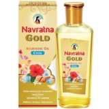 Navratna Gold Ayurvedic Cool Oil | Goodness of Almonds | Non-Sticky and Fresh Lily Fragrance | 500ml