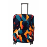 JAHAP® Abstract Printed Luggage Cover for Suitcase | Medium Luggage Cover 24 Inch | Stretchable Polyester Trolley Bag Cover | Dust Proof Scratch Resistant Travel Protector | (Abstract)