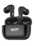 KDM W3 JiyoPods Bluetooth 6.0 Wireless Earbuds, 28H Total Playtime, Low Power IC, 5H Music & 6H Call Time, Type-C Fast Charging (90 Min), in-Ear Design, Voice Assistant, Black