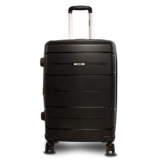 AGARO Venue Hard-Sided Polypropylene Check-in Luggage (24 Inch Suitcase) Black