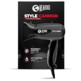 Beardo Style Cannon Hair Dryer | Powerful 1000W Airflow | Thermo Protect Technology With 2 Tempreature Settings | Precise Styling With Special Concentrator Nozzle | Hair Dryer For Men