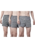 Dollar Pack of 3 Cotton Checkered Men Boxer