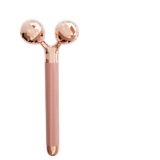 Lifelong Electric Jade Roller With Ball Roller,T-Shape Roller & Y-Shape Roller Massage Heads|Facial Roller Kit For Face,For Anti-Wrinkles|Battery Powered (Llm729,1Year Warranty,Rose Gold)