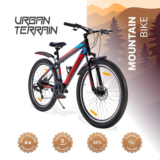 Urban Terrain Mountain Bike 27.5T Shimano Geared Cycles for Men with Disc Brake MTB UT2000 27.5 T (inch) Road Cycle(21 Gear, Multicolor, Only Front Suspension)