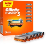 Gillette Fusion 5 Manual Shaving Blades For Men(Pack Of 6)