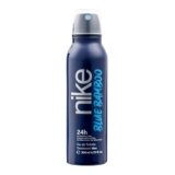 NIKE – Blue Bamboo 200 ml, Deodorant Man Spray, Anti-Stain Deodorant for All Skin Types, 0% Aluminium Salts, Long Lasting, Marine Woody Aromatic Fragrance