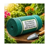 Green Shade Net, 50% UV Sun Protection, for Terrace, Garden, Green House, Balcony, & Gardening Multipurpose Agro Netting (5×10 Feet)