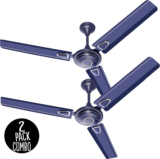 Minmax Winger Ultra High Speed 1200 Mm 3 Blade Ceiling Fan(Energy Saving | Silver Blue | Pack Of 2)
