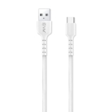 Evm Type-C Data & Sync Cable (1 Meter, 3 Amp) – High-Speed Charging & Sync Cable, Tangle-Free, Sturdy & Durable, 1 Year Warranty (Evm-C-015-White)