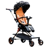 Lifelong Baby Stroller 0-36 M, 360° Panoramic Seat, Upright Seating Mode, Easy Fold, Cabin Friendly, Safety Certified, Multiple Recline, Extra Soft Seat, Food Tray, Shock Absorbers (LLBSTR12)
