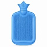 BTfash Hot Water Bag (2Ltr) for Pain Relief | Non-Electric Rubber Heating Bottle Period Cramps, Body Aches | Long Heat Retention | Wide Mouth with Leak Proof Cap & Skin Friendly Material (Blue)
