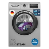 Bosch 8 Kg 5 Star Fully-Automatic Front Loading Washing Machine (Waj2826Bin, Shiny Silver, Ai Active Water Plus, In-Built Heater)