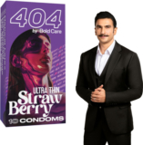 Bold Care 404 Ultra Thin Strawberry Flavored Condoms Condom(10 Sheets)
