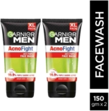 Garnier Men Acno Fight Anti Pimple, With Salicylic Acid And Herba Repair Face Wash(300 G)