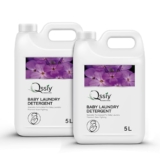 Qssiy Baby Laundry Liquid Detergent 10L – French Lavender Scent, Allergen-Free Bio-Enzymes for Newborn Clothes, Gentle Stain Remover & Skin Safe – Great Indian Festival 2025