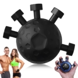 Hand Grip Strengthener,Ultimate Finger Exerciser Strength Trainer Exercise Ball Hand Strengthener Hand Balls Workout Equipment For Men & Women (Black)