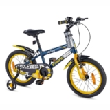 Lifelong Strong 16T SS Kids’ Cycle for Ages 4-7 | Steel Frame, V Brakes | Cushioned Saddle | Full Chain Cover| Coloured Steel Rim| Mudguards|Safety Reflectors| Water Bottle|Nylon Tires| Cycle for Kids