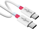 Callmate Usb Type C Cable 2 A 1.5 M A 2.0 Tough Unbreakable Braided Nylon(Compatible With For All Smart Phones, White C To C, One Cable)