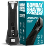 Bombay Shaving Company Balls Trimmer | Pubic Hair Trimmer And Body Groomer For Men | Private Part Trimmer For Men, Waterproof (Ipx7), Cordless, Led Display, Led Torch, Safe Ceramic Blades, Dock Charging | Landscaper 2.0 (Black)