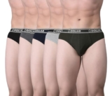 Dollar Bigboss Men’s Cotton Blend Modern Solid Briefs (Pack of 5) (MBBR-01-BBTOP-PO5-S24_XL_Assorted
