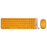 Zebronics Companion 104 2.4Ghz Wireless Keyboard & Mouse Combo, 100 Keys, Laser Printed Keycaps, Integrated Multimedia Keys, 3 Button Mouse, 1200 Dpi, High Precision, Advanced Optical Sensor (Yellow)
